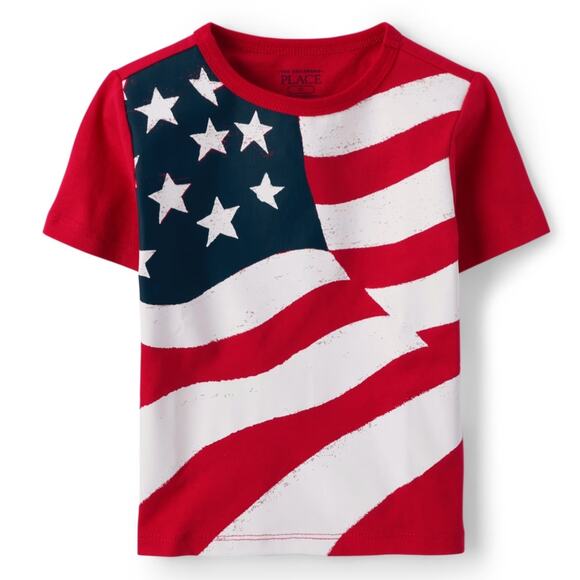 American Flag Graphic Tee - Ruby Sz XL 14 4th of July new w/tags - Picture 1 of 7